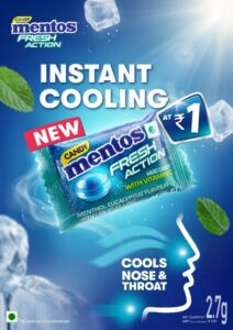 MENTOS BRINGS INTENSE FRESHNESS TO INDIA WITH THE LAUNCH OF NEW MENTOS FRESH ACTION !